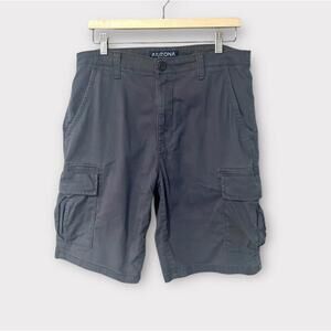 Arizona Jean Co. Mens Crago Shorts Pockets Flex Classic Fit Blueish Gray Size 33